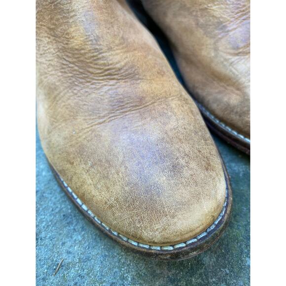 Free People Women's Size 39 US 8.5 US Brown Leather Ankle Straps Booties - Picture 4 of 13